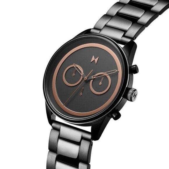 MVMT Rose Gold Victor Gunmetal Men's Watch, 43mm - NWT - Picture 2 of 5